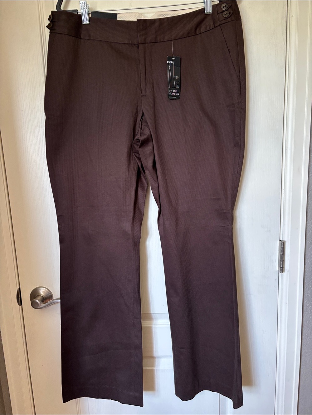 Banana Republic NWT Brown Fit & Flare Pants Size 10